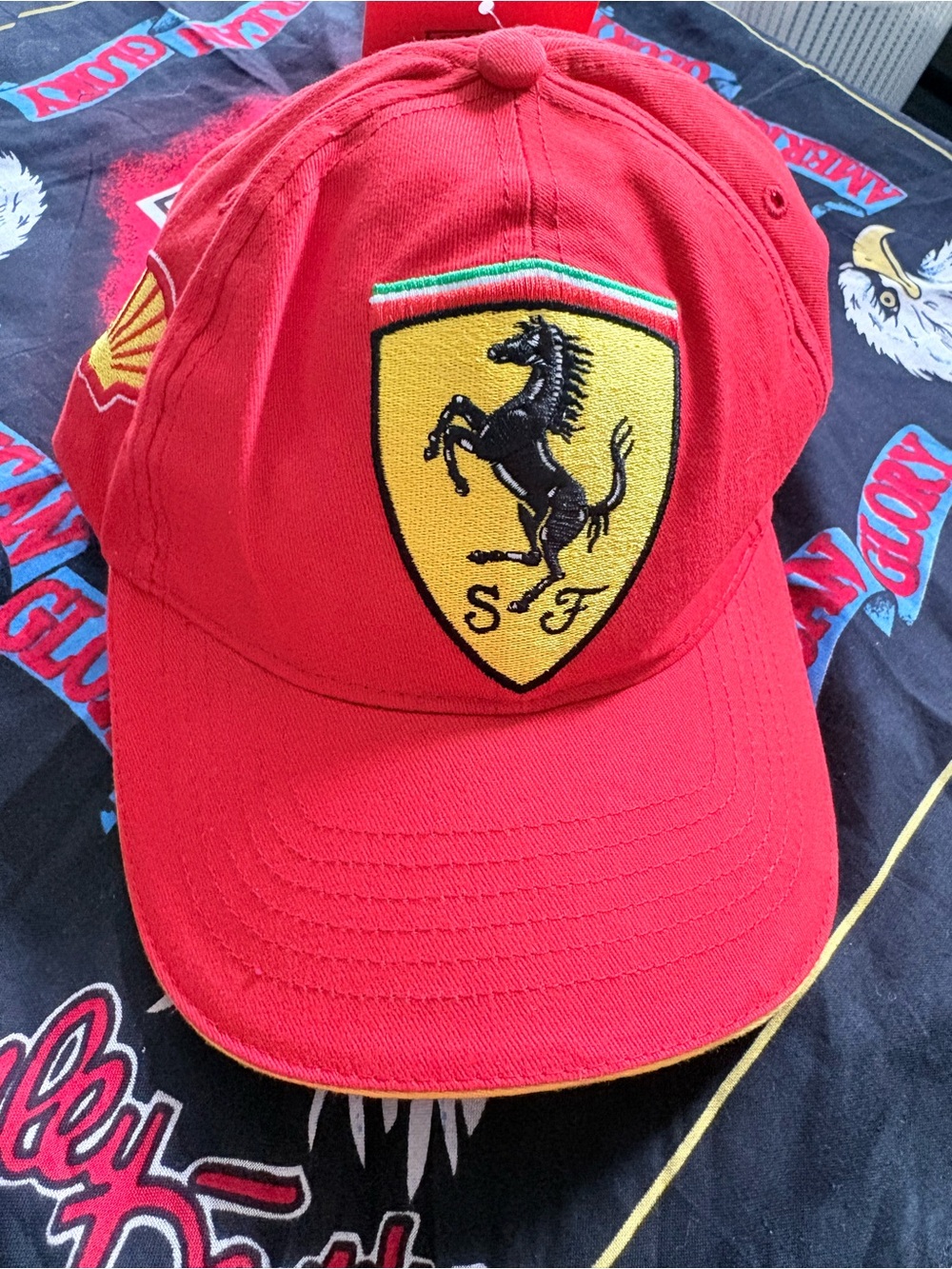 Ferrari Red  Cap with Prancing Horse Logo